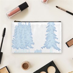 Winter Snow Trees Forest Cosmetic Bag (medium)  by Nexatart