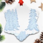 Winter Snow Trees Forest Ornament (Snowflake) Front