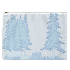 Winter Snow Trees Forest Cosmetic Bag (xxl)  by Nexatart