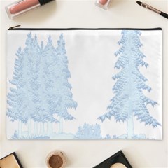 Winter Snow Trees Forest Cosmetic Bag (xxxl)  by Nexatart