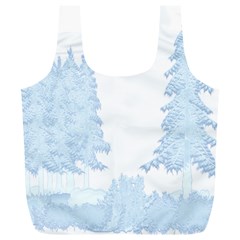 Winter Snow Trees Forest Full Print Recycle Bags (l)  by Nexatart