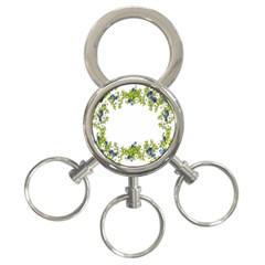 Birthday Card Flowers Daisies Ivy 3-ring Key Chains by Nexatart