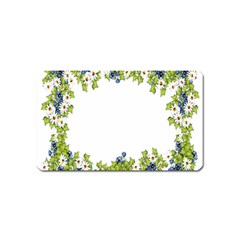 Birthday Card Flowers Daisies Ivy Magnet (name Card) by Nexatart