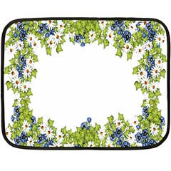 Birthday Card Flowers Daisies Ivy Fleece Blanket (mini) by Nexatart