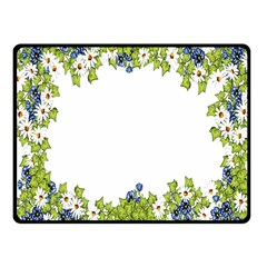 Birthday Card Flowers Daisies Ivy Fleece Blanket (small) by Nexatart