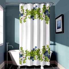 Birthday Card Flowers Daisies Ivy Shower Curtain 36  X 72  (stall)  by Nexatart