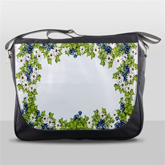 Birthday Card Flowers Daisies Ivy Messenger Bags by Nexatart