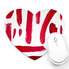 Paint Paint Smear Splotch Texture Heart Mousepads by Nexatart