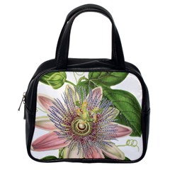 Passion Flower Flower Plant Blossom Classic Handbags (one Side) by Nexatart