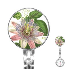 Passion Flower Flower Plant Blossom Stainless Steel Nurses Watch by Nexatart