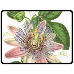 Passion Flower Flower Plant Blossom Double Sided Fleece Blanket (large)  by Nexatart