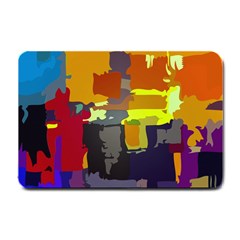 Abstract Vibrant Colour Small Doormat  by Nexatart