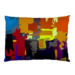 Abstract Vibrant Colour Pillow Case by Nexatart