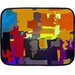 Abstract Vibrant Colour Fleece Blanket (Mini) 35 x27  Blanket