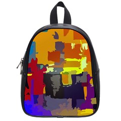 Abstract Vibrant Colour School Bags (small)  by Nexatart