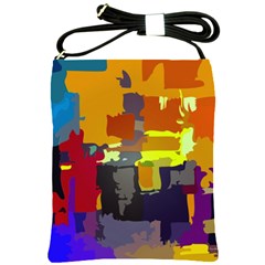 Abstract Vibrant Colour Shoulder Sling Bags by Nexatart