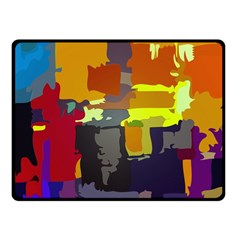 Abstract Vibrant Colour Fleece Blanket (small) by Nexatart