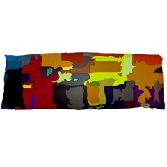 Abstract Vibrant Colour Body Pillow Case Dakimakura (two Sides) by Nexatart