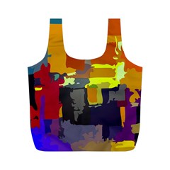 Abstract Vibrant Colour Full Print Recycle Bags (m)  by Nexatart