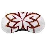 Abstract Shape Outline Floral Gold Sleeping Masks Front