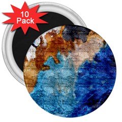 Painted Texture              3  Magnet (10 Pack) by LalyLauraFLM