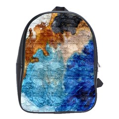 Painted Texture              School Bag (large) by LalyLauraFLM