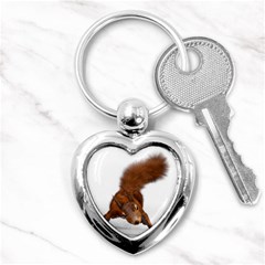 Squirrel Wild Animal Animal World Key Chains (Heart) 