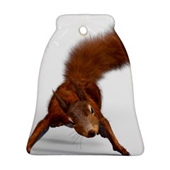 Squirrel Wild Animal Animal World Bell Ornament (two Sides) by Nexatart