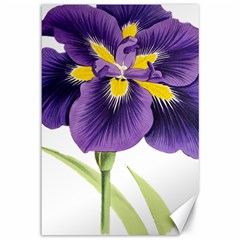 Lily Flower Plant Blossom Bloom Canvas 12  X 18   by Nexatart