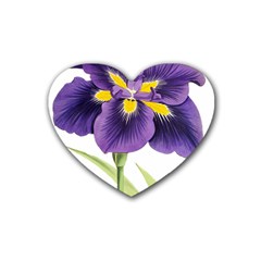 Lily Flower Plant Blossom Bloom Heart Coaster (4 Pack)  by Nexatart