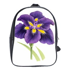 Lily Flower Plant Blossom Bloom School Bags(large)  by Nexatart