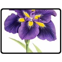 Lily Flower Plant Blossom Bloom Fleece Blanket (large)  by Nexatart