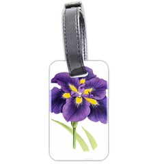 Lily Flower Plant Blossom Bloom Luggage Tags (two Sides) by Nexatart