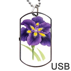 Lily Flower Plant Blossom Bloom Dog Tag Usb Flash (two Sides) by Nexatart