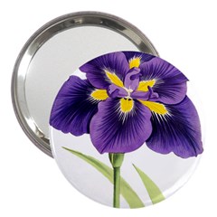 Lily Flower Plant Blossom Bloom 3  Handbag Mirrors by Nexatart