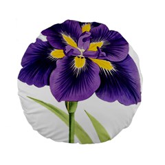 Lily Flower Plant Blossom Bloom Standard 15  Premium Round Cushions by Nexatart