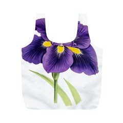 Lily Flower Plant Blossom Bloom Full Print Recycle Bags (m)  by Nexatart