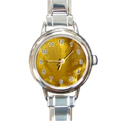 Beer Beverage Glass Yellow Cup Round Italian Charm Watch by Nexatart