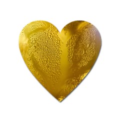 Beer Beverage Glass Yellow Cup Heart Magnet by Nexatart