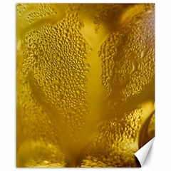 Beer Beverage Glass Yellow Cup Canvas 8  X 10  by Nexatart