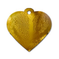 Beer Beverage Glass Yellow Cup Dog Tag Heart (two Sides) by Nexatart