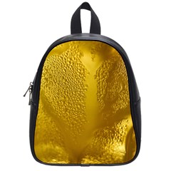 Beer Beverage Glass Yellow Cup School Bags (small)  by Nexatart