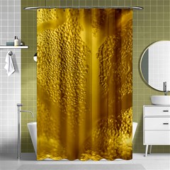 Beer Beverage Glass Yellow Cup Shower Curtain 48  X 72  (small)  by Nexatart