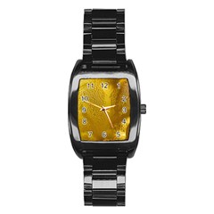 Beer Beverage Glass Yellow Cup Stainless Steel Barrel Watch by Nexatart