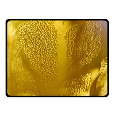 Beer Beverage Glass Yellow Cup Double Sided Fleece Blanket (small)  by Nexatart