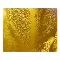 Beer Beverage Glass Yellow Cup Double Sided Flano Blanket (large)  by Nexatart