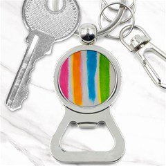 Watercolors Stripes             Bottle Opener Key Chain by LalyLauraFLM