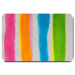 Watercolors stripes             Large Doormat 30 x20  Door Mat