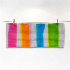 Watercolors Stripes             Hand Towel by LalyLauraFLM