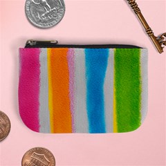 Watercolors Stripes       Mini Coin Purse by LalyLauraFLM